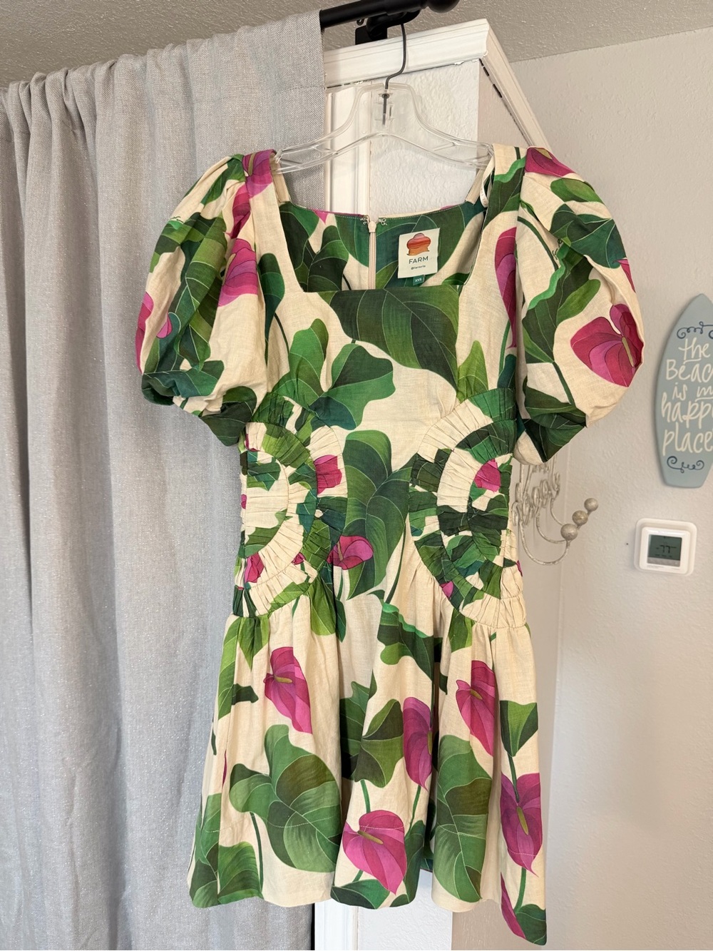 Farm Rio Puff Sleeve Dress